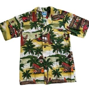 Rjc Hawaiian Beach Shack Surf Camp Shirt Kids 10